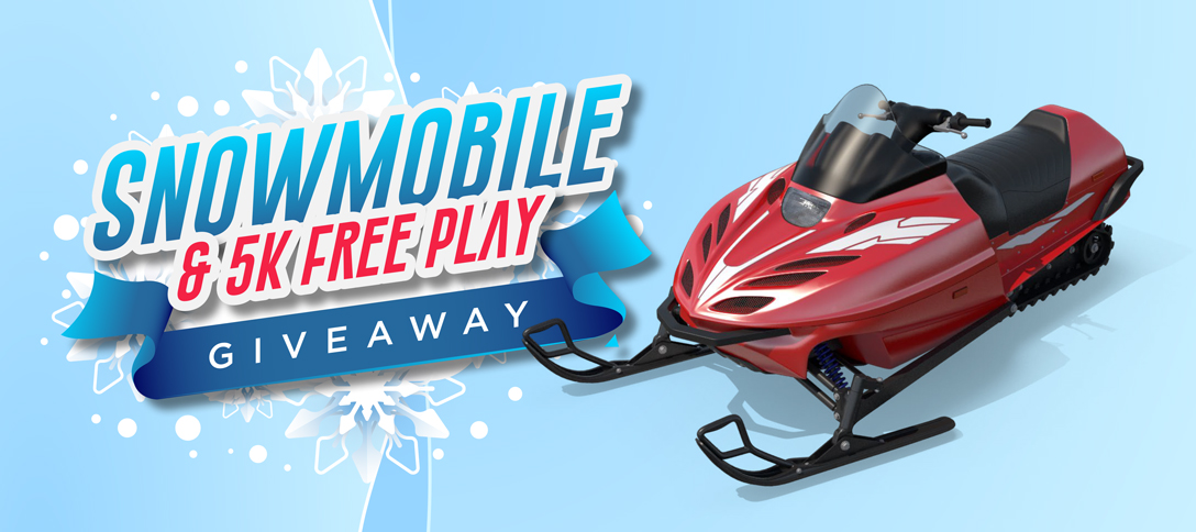 Snowmobile & 5K Free Play Giveaway