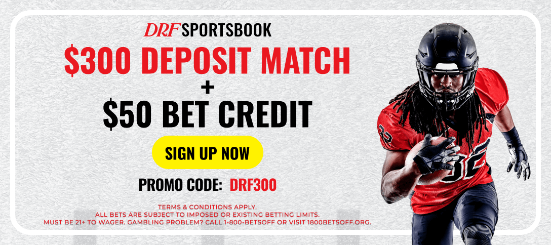 DRF Sportsbook $300 Deposit Match