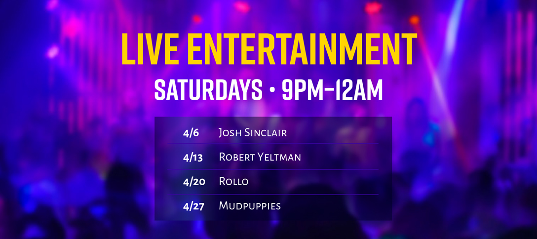 Live Entertainment - April 2024