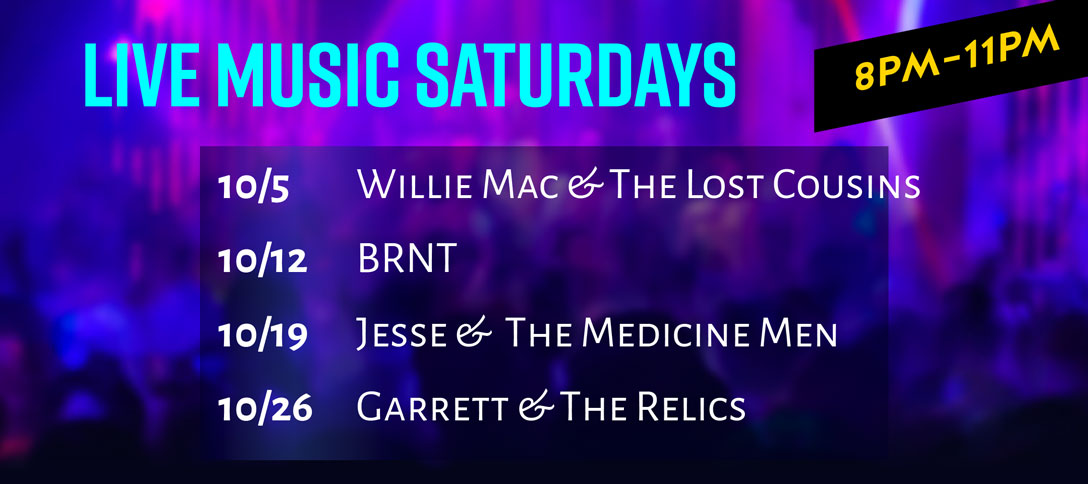 Live Music Saturdays - October 2024