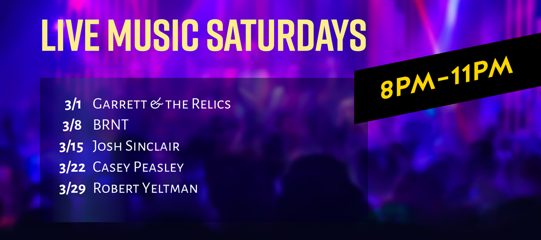 Live Music Saturdays - March 2025