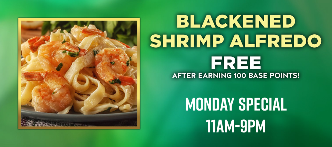Blackened Shrimp Alfredo