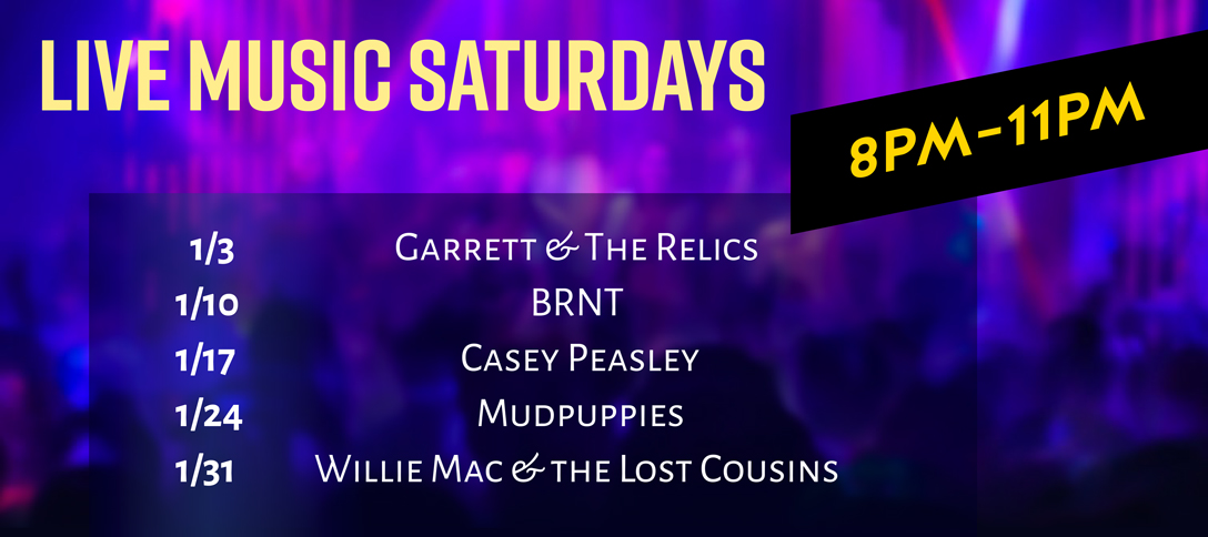 Live Music Saturdays - January 2026