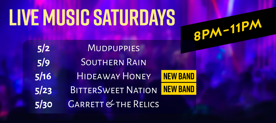 Live Music Saturdays - May 2026