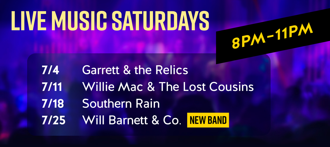 Live Music Saturdays - July 2026